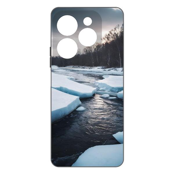Чехол Krutoff Весенний ледоход INFINIX Hot&nbsp;40 Pro