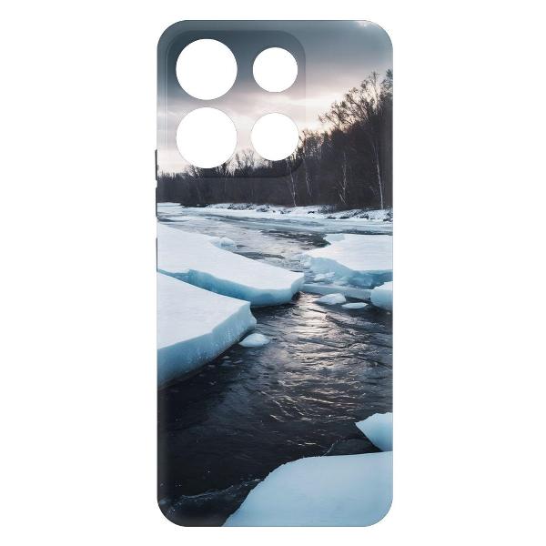 Чехол Krutoff Весенний ледоход ITEL A60