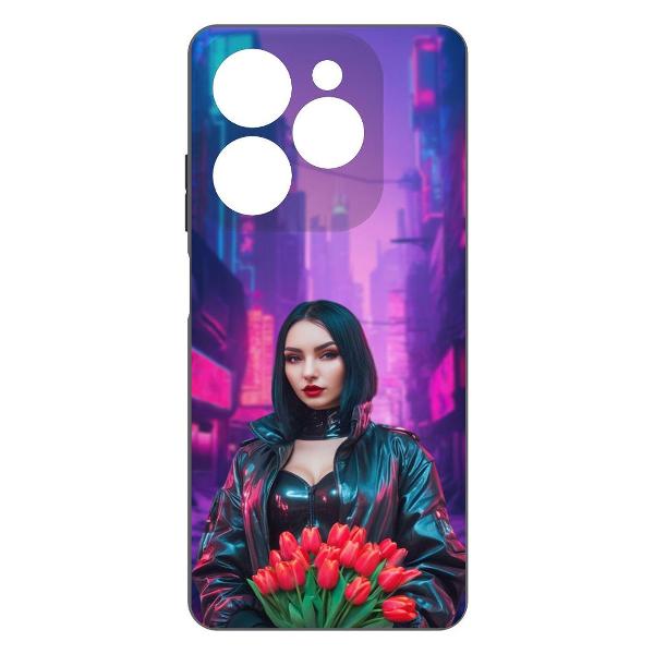 Чехол Krutoff Киберпанк-весна INFINIX Hot&nbsp;40i фото