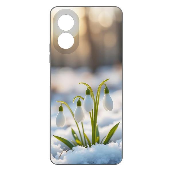 Чехол Krutoff Подснежники ITEL S23+