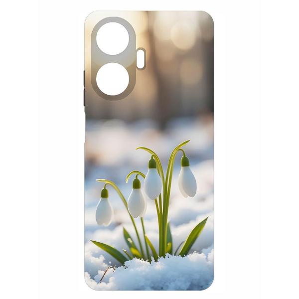 Чехол Krutoff Подснежники Realme C55