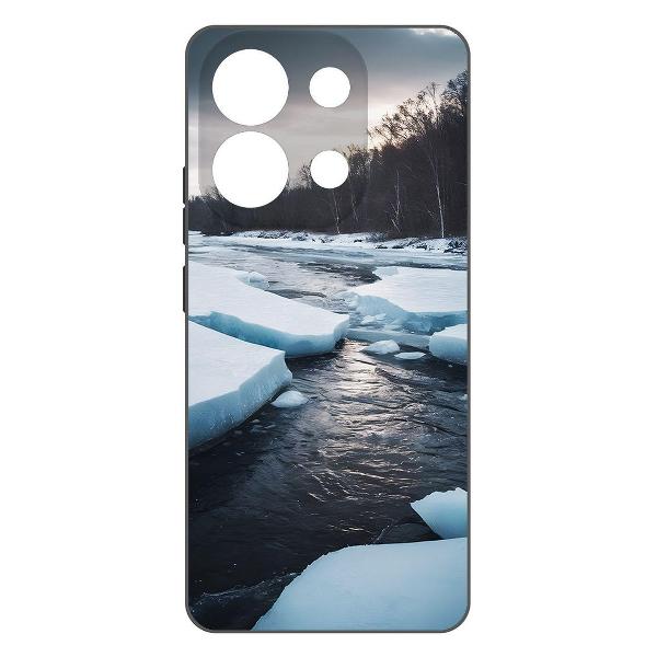 Чехол Krutoff Весенний ледоход Xiaomi Redmi Note 13 4G