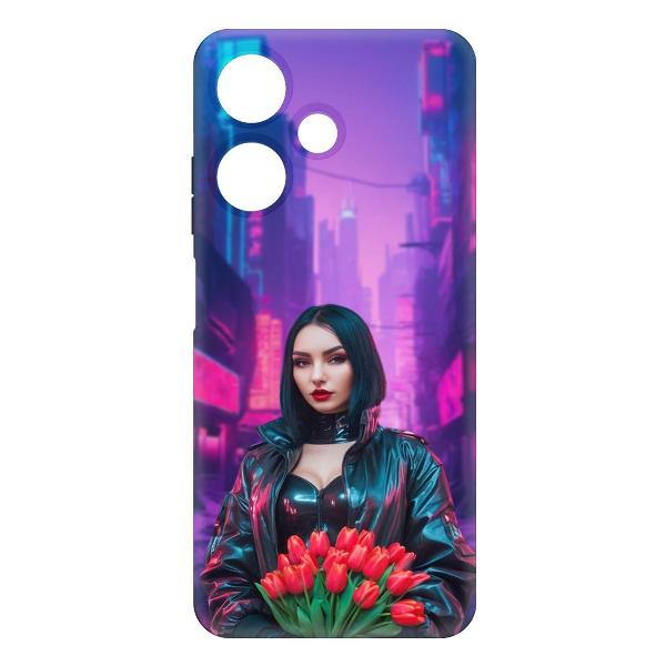 Чехол для смартфона, телефона Krutoff Киберпанк-весна INFINIX Hot 30i фото