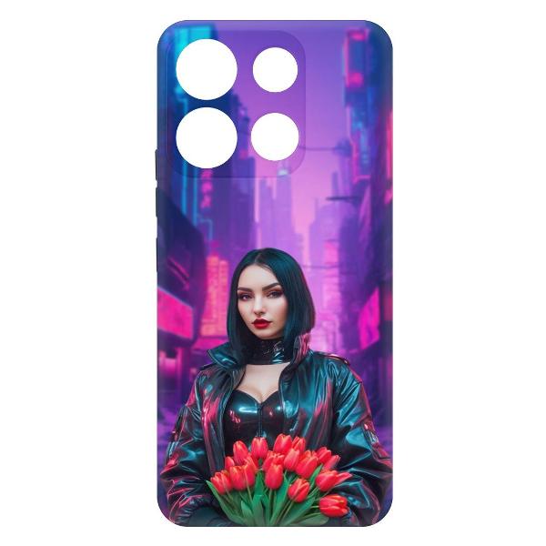 Чехол Krutoff Киберпанк-весна ITEL A60s