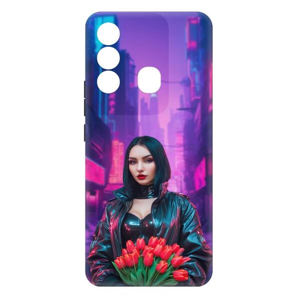 Чехол Krutoff Киберпанк-весна ITEL P38 Pro фото