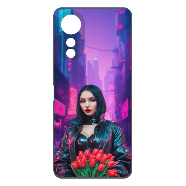 Чехол Krutoff Киберпанк-весна Oppo A78 4G фото