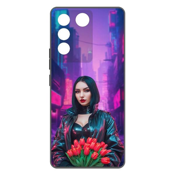 Чехол Krutoff Киберпанк-весна Vivo V27e