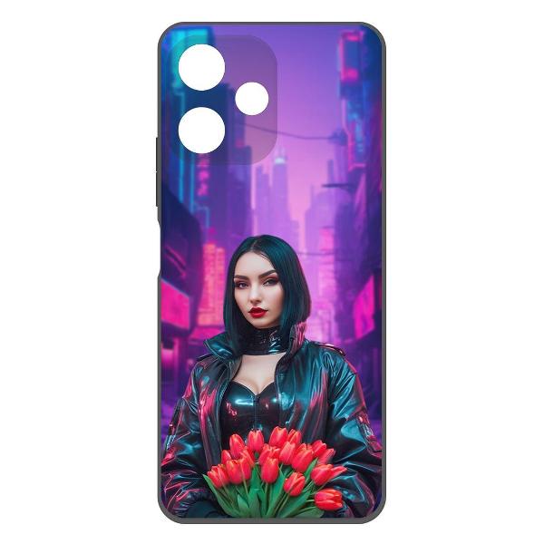 Чехол Krutoff Киберпанк-весна Xiaomi Poco M6 Pro 5G