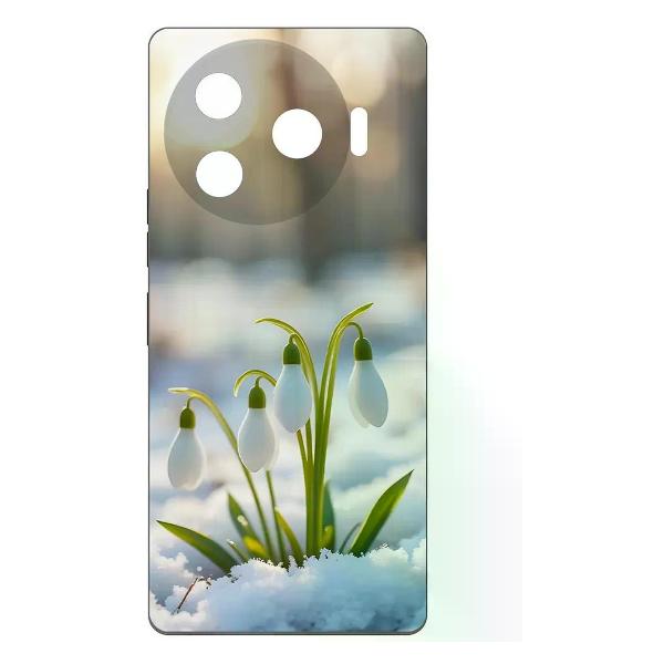 Чехол Krutoff Подснежники TECNO Camon 30 Pro 5G