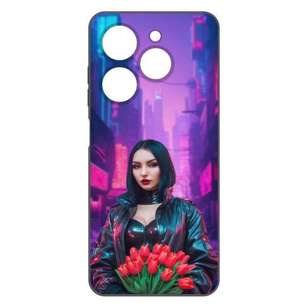 Чехол Krutoff Киберпанк-весна TECNO Spark Go 2024