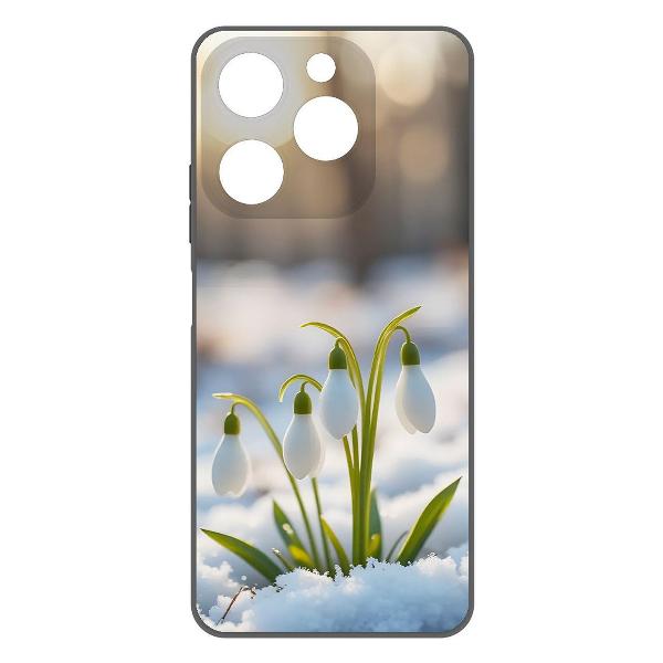 Чехол Krutoff Подснежники ITEL A70