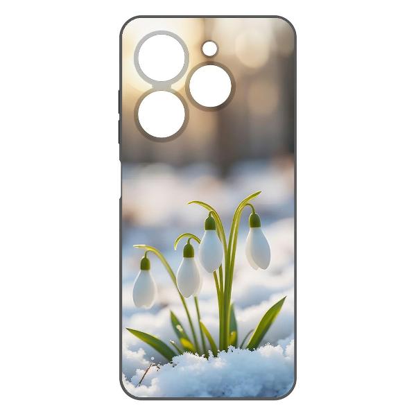 Чехол Krutoff Подснежники TECNO Spark 20С