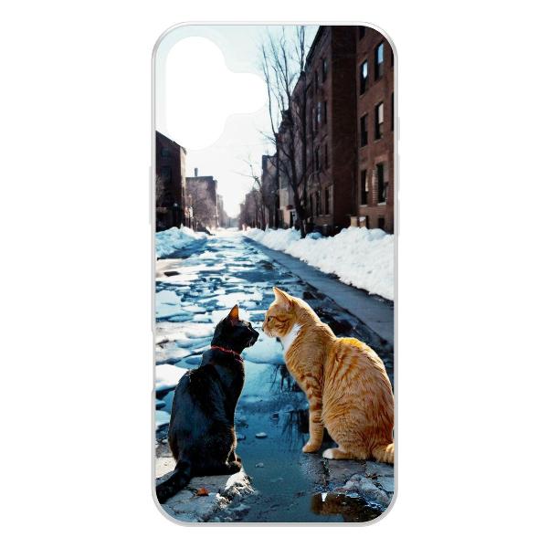 Чехол Krutoff Мартовские коты для iPhone 16 Plus