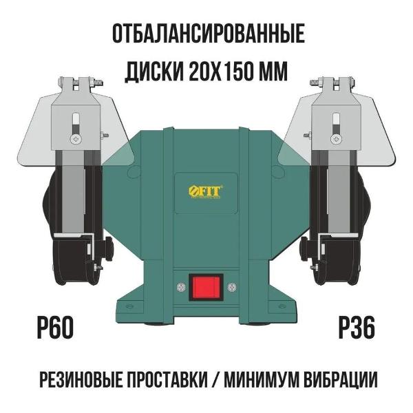Точильный станок FIT BG-150/250