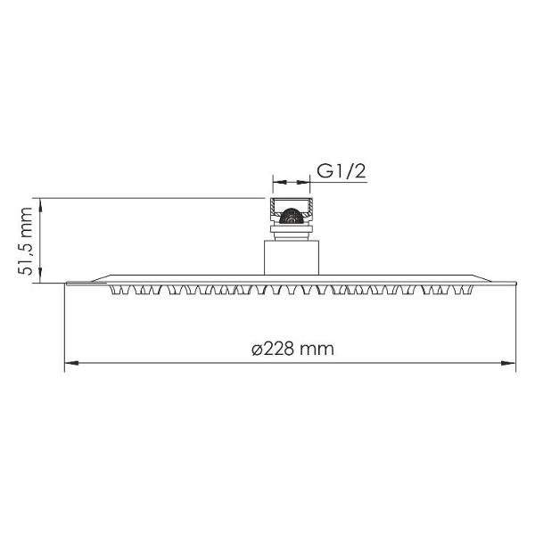Лейка для душа Wasserkraft A331