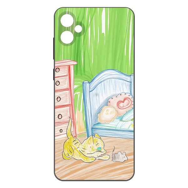 Чехол Krutoff Кошки-мышки Samsung Galaxy A05