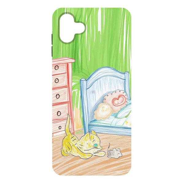 Чехол Krutoff Кошки-мышки Samsung Galaxy A04