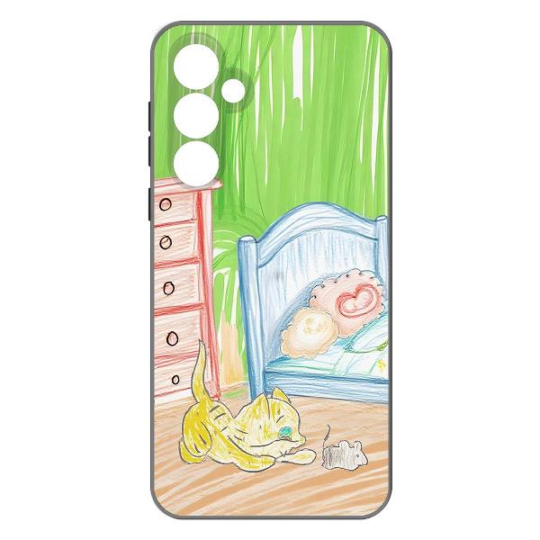 Чехол Krutoff Кошки-мышки Samsung Galaxy S23 FE фото