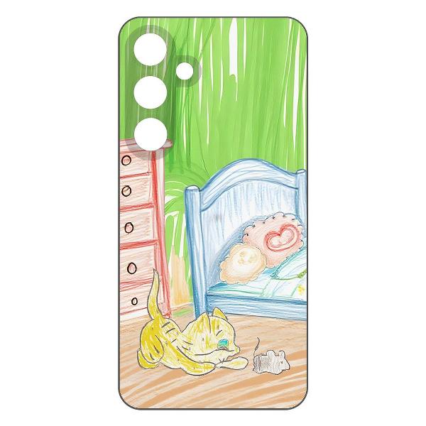 Чехол Krutoff Кошки-мышки Samsung Galaxy S24+