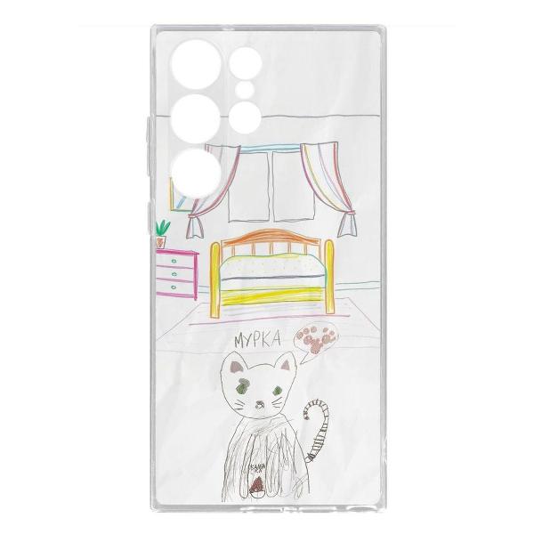 Чехол Krutoff Мурка Samsung Galaxy S23 Ultra