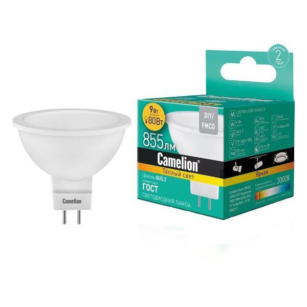 Лампочка Camelion LED/9W-JCDR-3K/GU5.3 фото