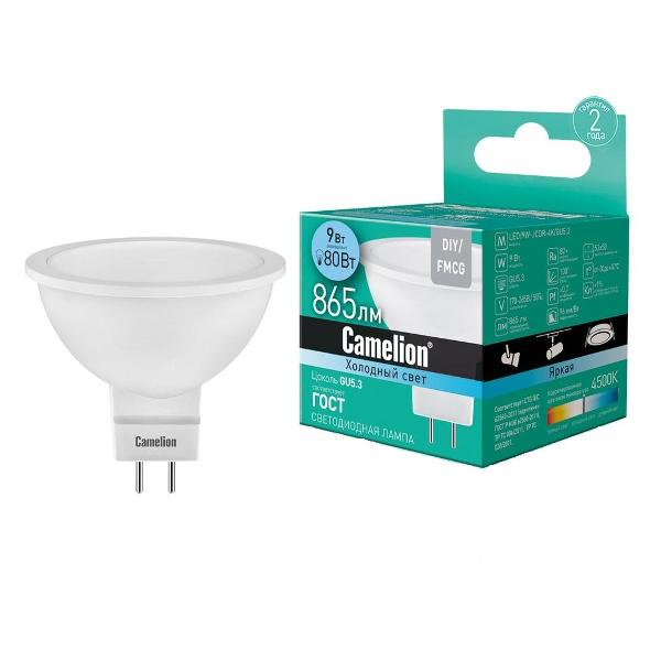 Лампочка Camelion LED/9W-JCDR-4K/GU5.3 фото