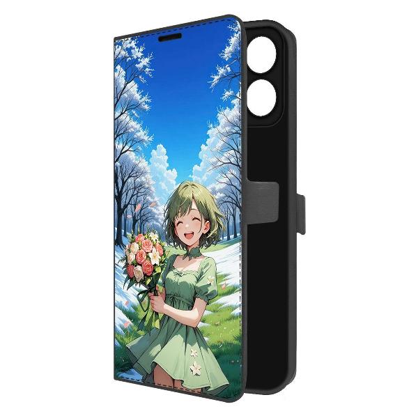 Чехол Krutoff Eco Book для Honor X7c Аниме весна фото