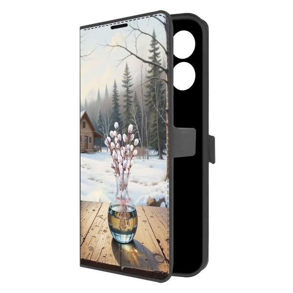 Чехол Krutoff Eco Book для Honor X7a Plus Верба