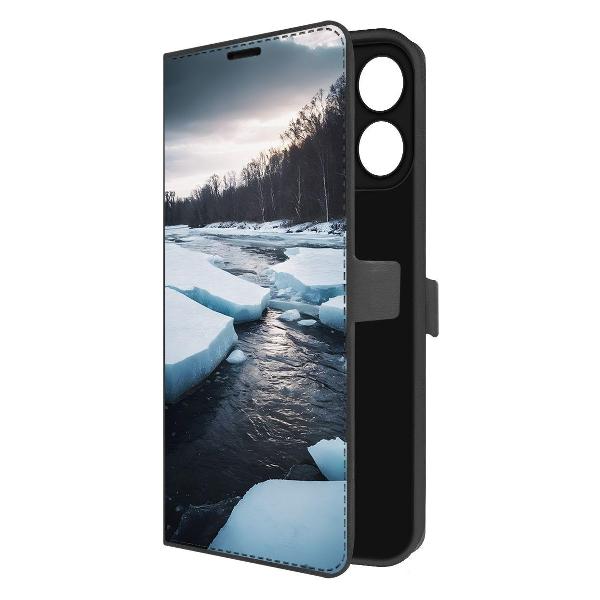 Чехол Krutoff Eco Book для Honor X6b Весенний ледоход фото