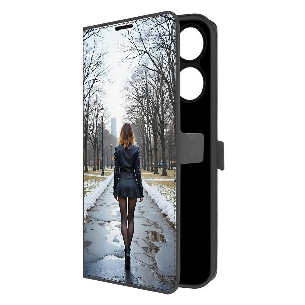 Чехол Krutoff Eco Book для INFINIX Hot&nbsp;40 Pro Весна в городе