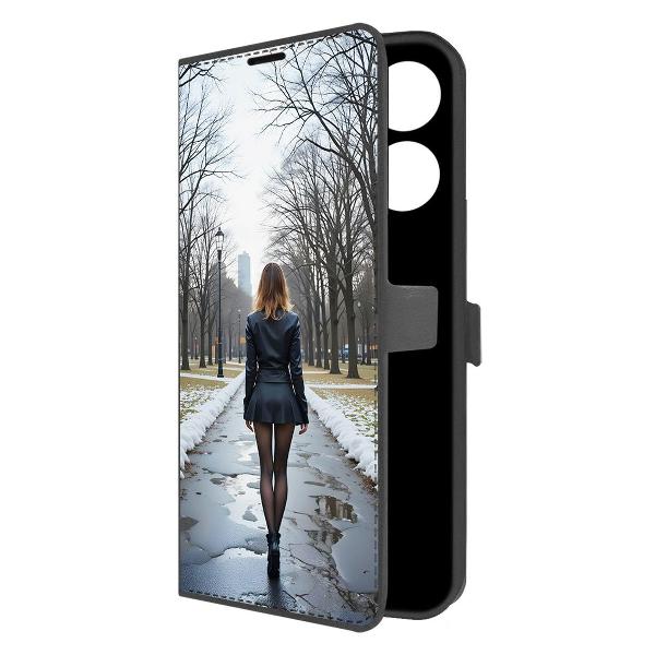 Чехол Krutoff Eco Book для INFINIX Smart 7 Весна в городе фото