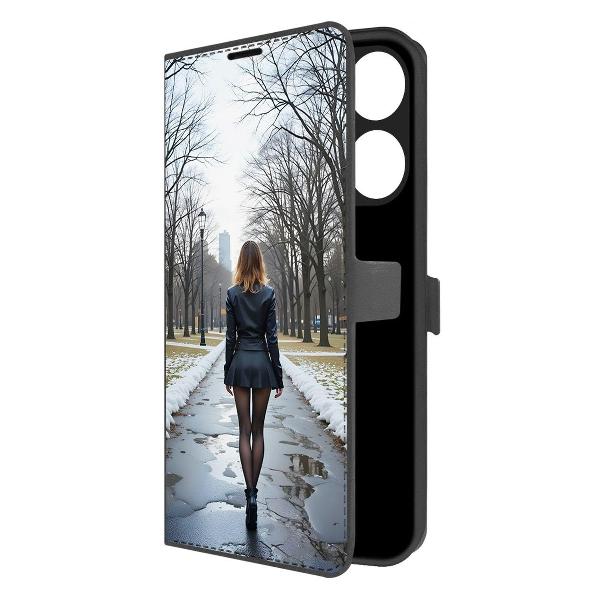 Чехол Krutoff Eco Book для TECNO POP 7 Весна в городе