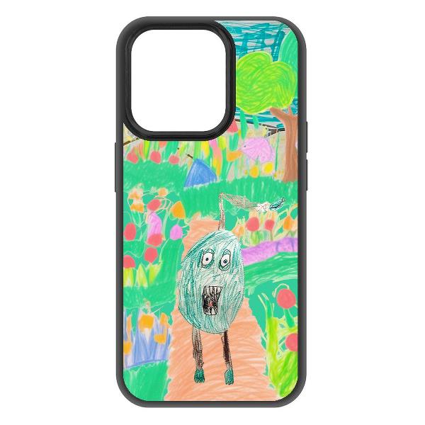 Чехол Krutoff Монстрогруш для iPhone 15 Pro черный фото