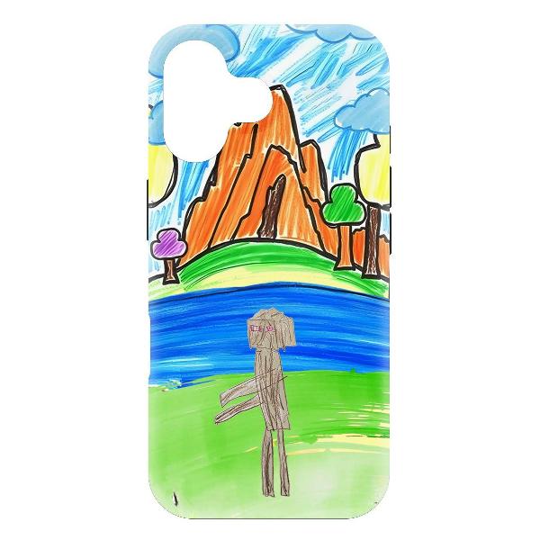 Чехол Krutoff Майнкрафт для iPhone 16 черный фото