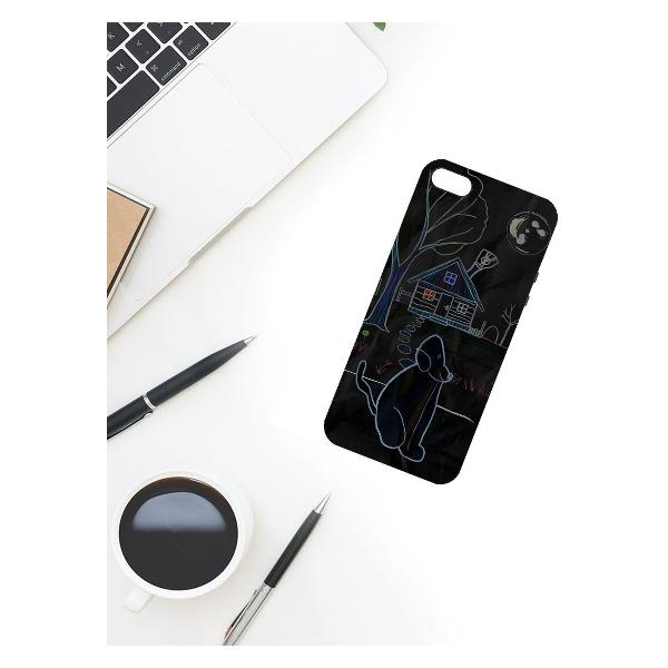 Чехол Krutoff Ночной сторож для iPhone 5/5s черный