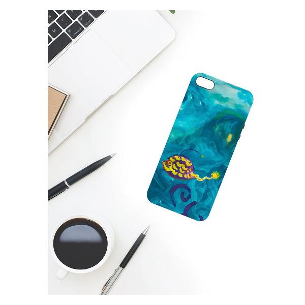 Чехол Krutoff Удильщик для iPhone 5/5s черный