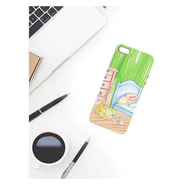 Чехол Krutoff Кошки-мышки для iPhone 5/5s черный