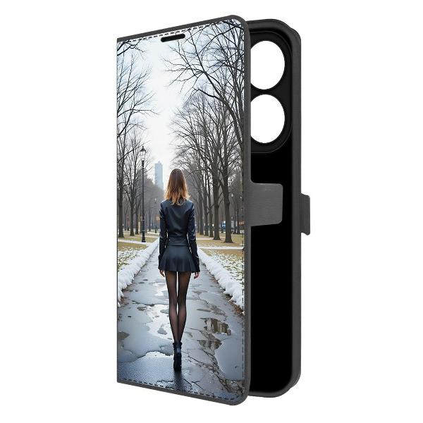 Чехол Krutoff Eco Book для TECNO Spark 20 Весна в городе фото