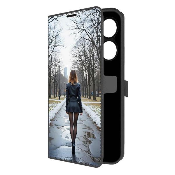 Чехол Krutoff Eco Book для TECNO Spark Go 2024 Весна в городе