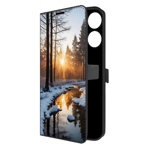 Чехол Krutoff Eco Book для Realme Note 60 Весна в лесу фото