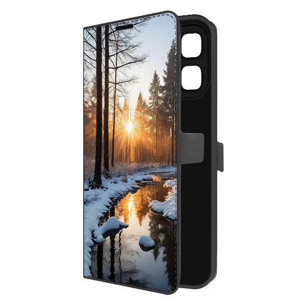 Чехол Krutoff Eco Book для INFINIX Hot&nbsp;50i Весна в лесу