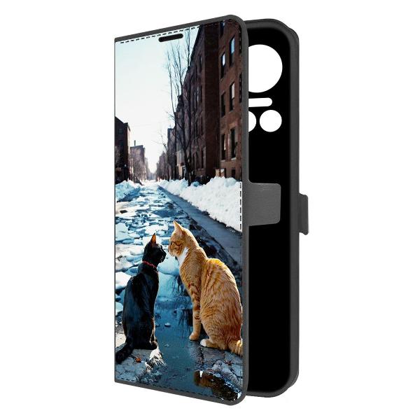Чехол Krutoff Eco Book для ITEL Vision 5 Мартовские коты