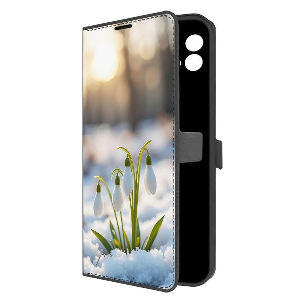 Чехол Krutoff Eco Book для Realme Narzo 50i Подснежники