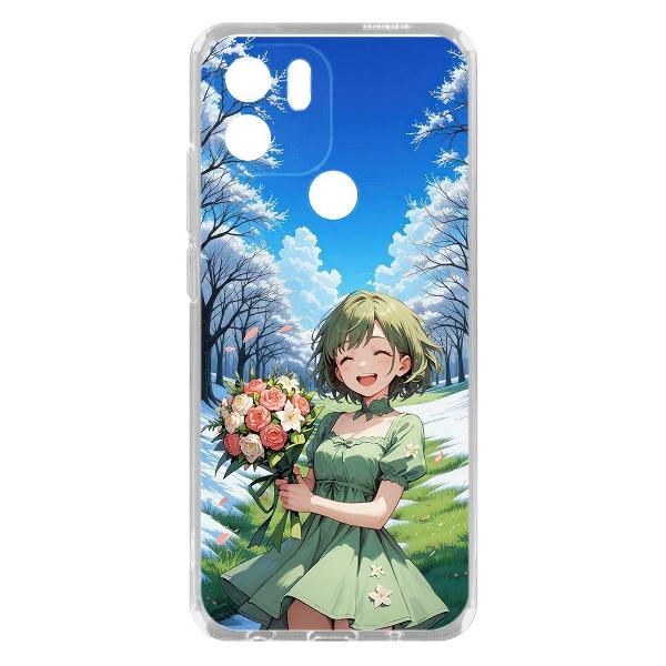 Чехол Krutoff Clear Case Аниме Весна для Xiaomi Poco C51 фото
