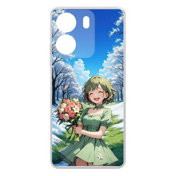 Чехол Krutoff Clear Case Аниме Весна для Xiaomi Poco C65