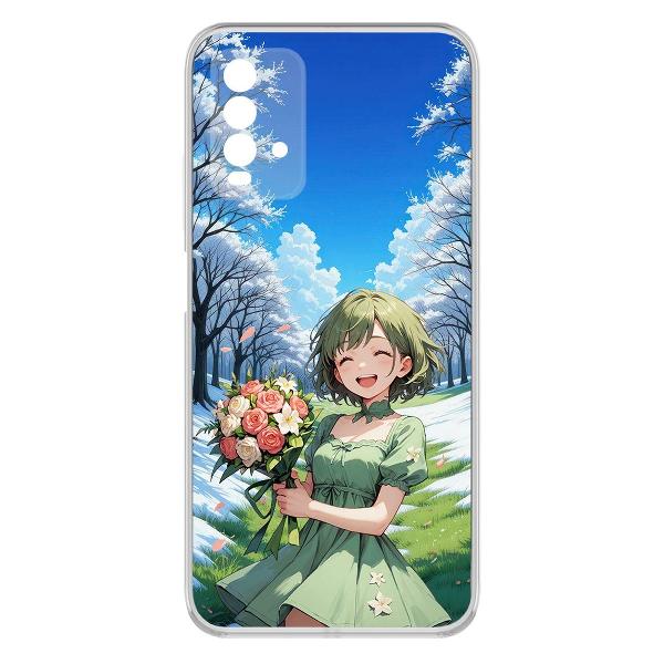 Чехол Krutoff Clear Case Аниме Весна для Xiaomi Redmi 9T