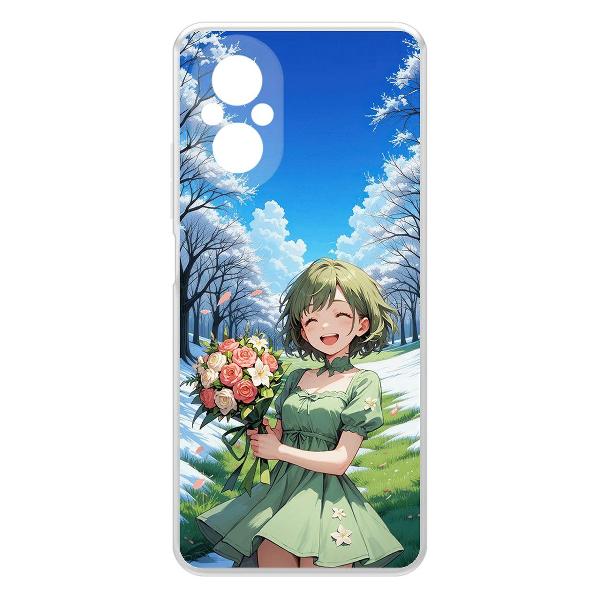 Чехол Krutoff Clear Case Аниме Весна для Realme C67