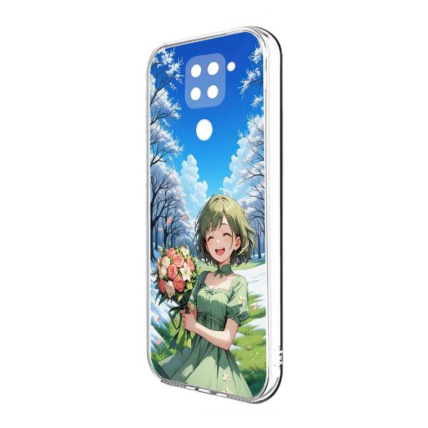 Чехол Krutoff Clear Case Аниме Весна для Xiaomi Redmi Note 9