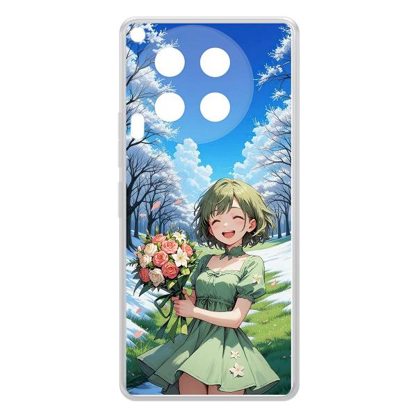 Чехол Krutoff Clear Case Аниме Весна для TECNO Camon 30 5G