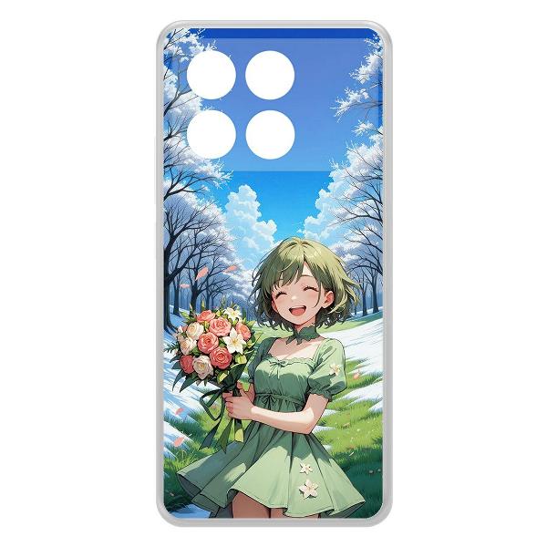 Чехол Krutoff Clear Case Аниме Весна для Xiaomi Poco X6 Pro